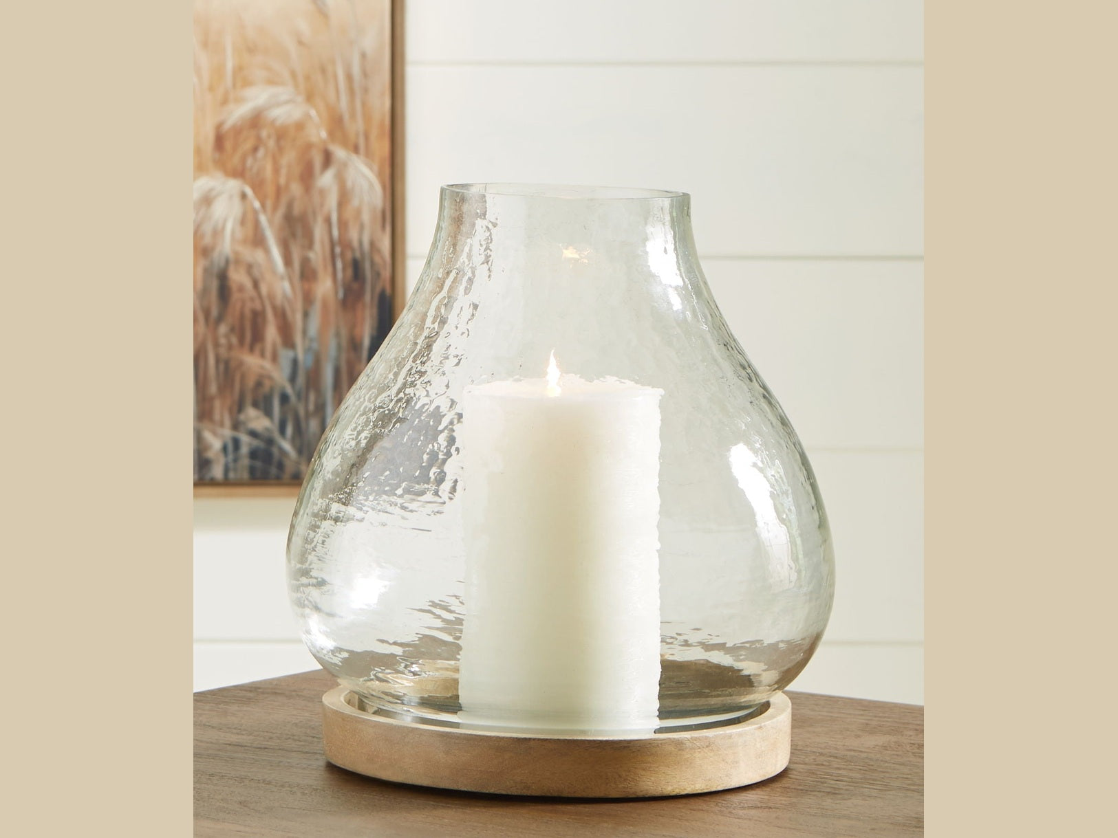 Adalisen - Candle Holder - Clear / Brown