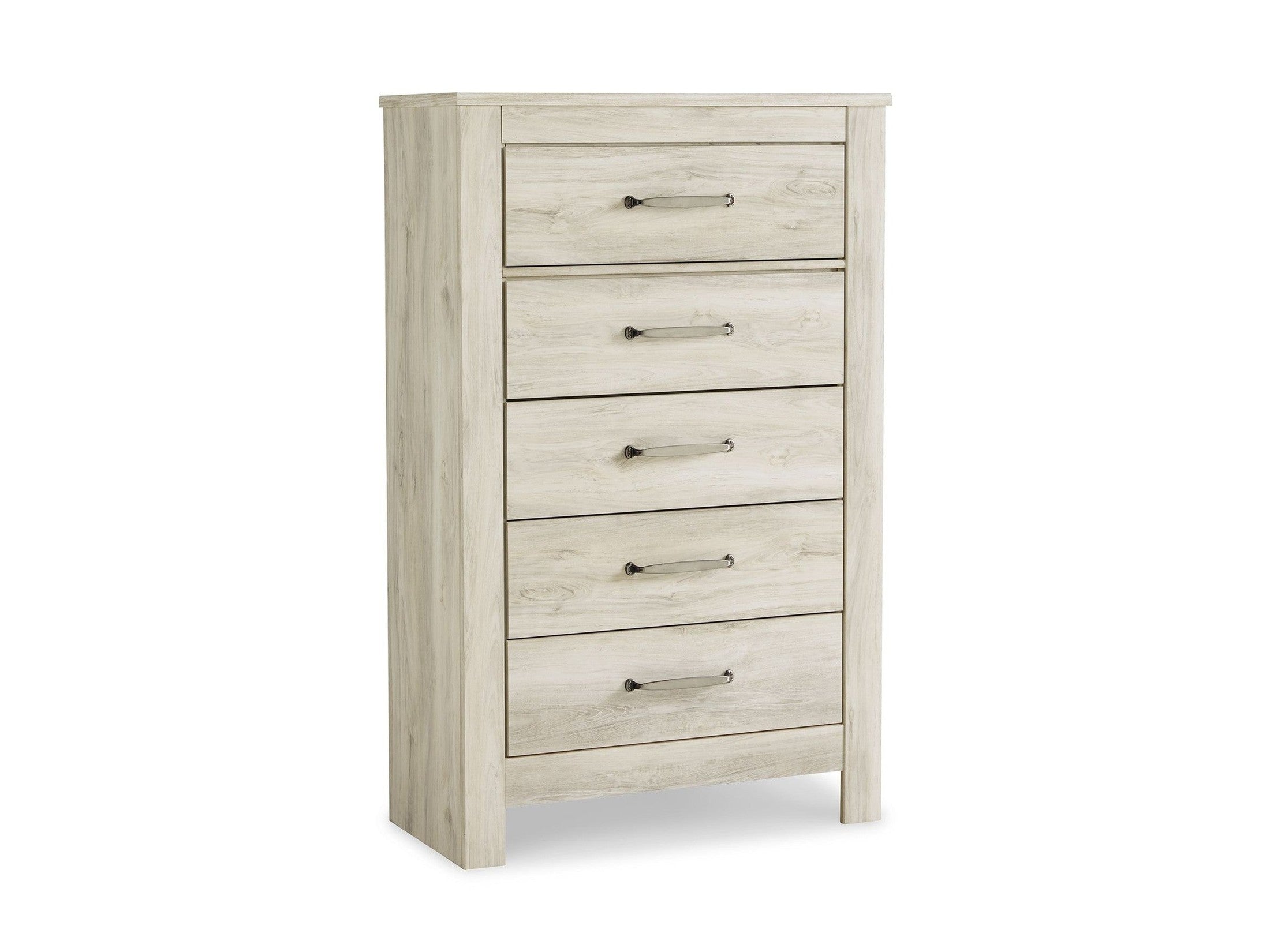 Bellaby - Five Drawer Chest - Whitewash