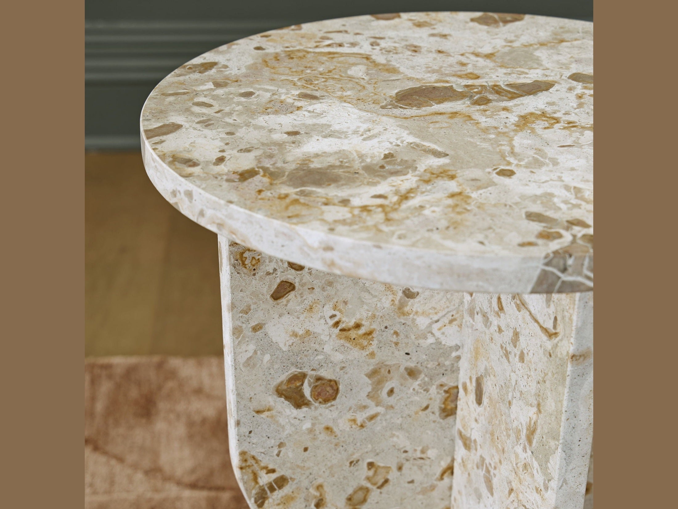 Treygan - Accent Table - Beige