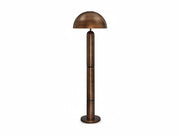 Wendfield bronze outdoor lamp with a cylindrical base and dome-shaped shade on a white background