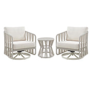 Breeze - Powder Coated Metal Outdoor Conversation Set With Cushions