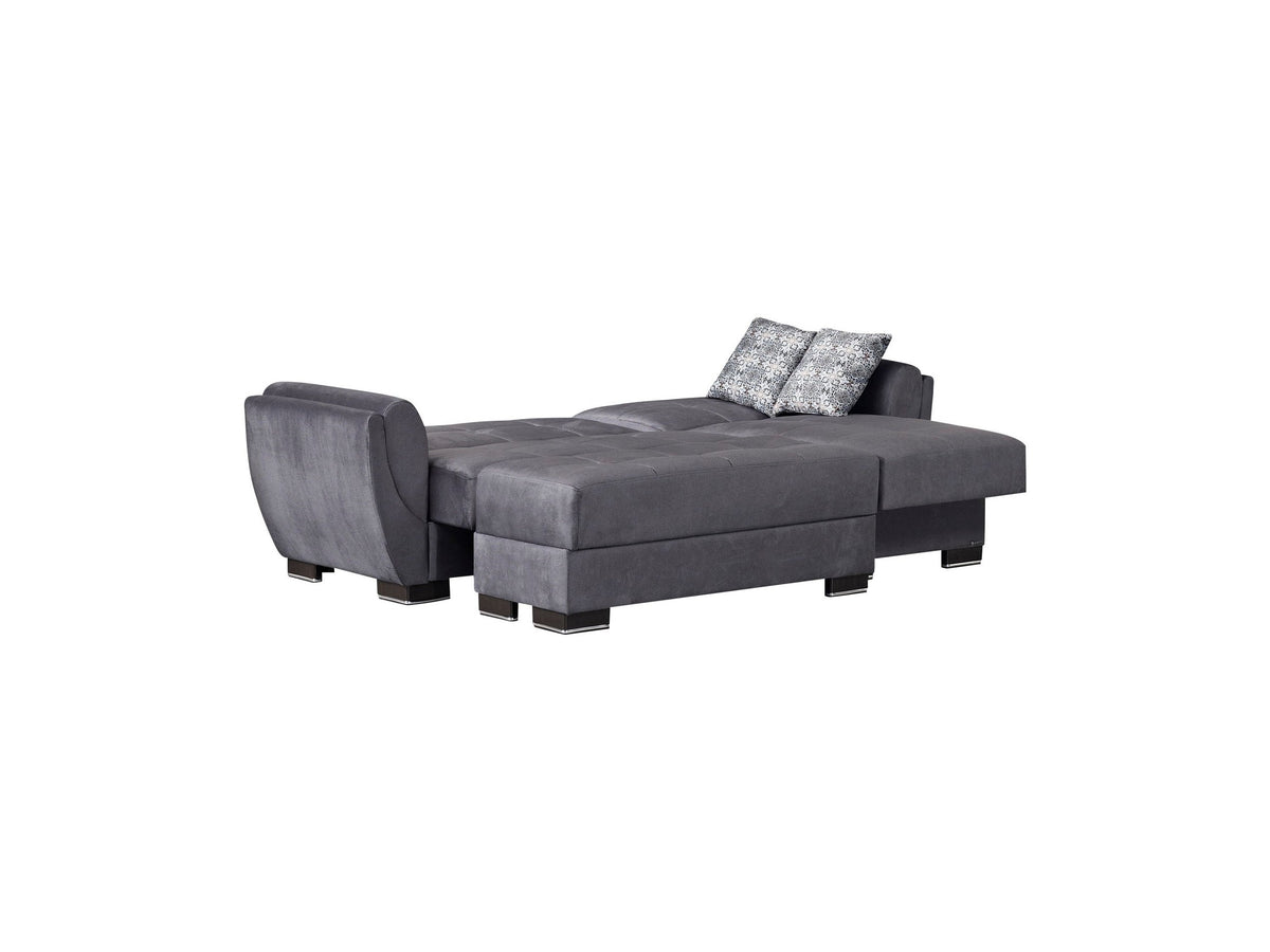 Ottomanson Armada Air - Upholstered Convertible Chaise Lounge With Storage - Microfiber