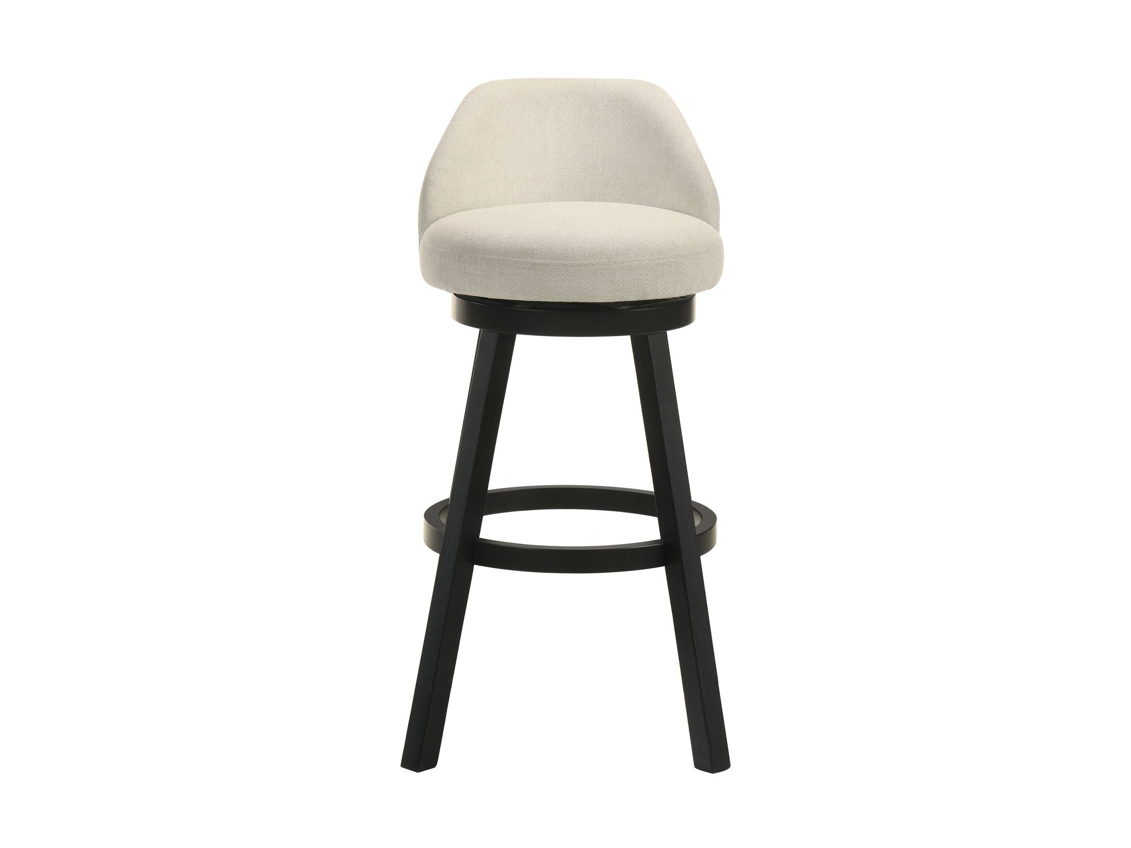 Erika - Modern Transitional Swivel Wood Bar Height Kitchen Bar Stool