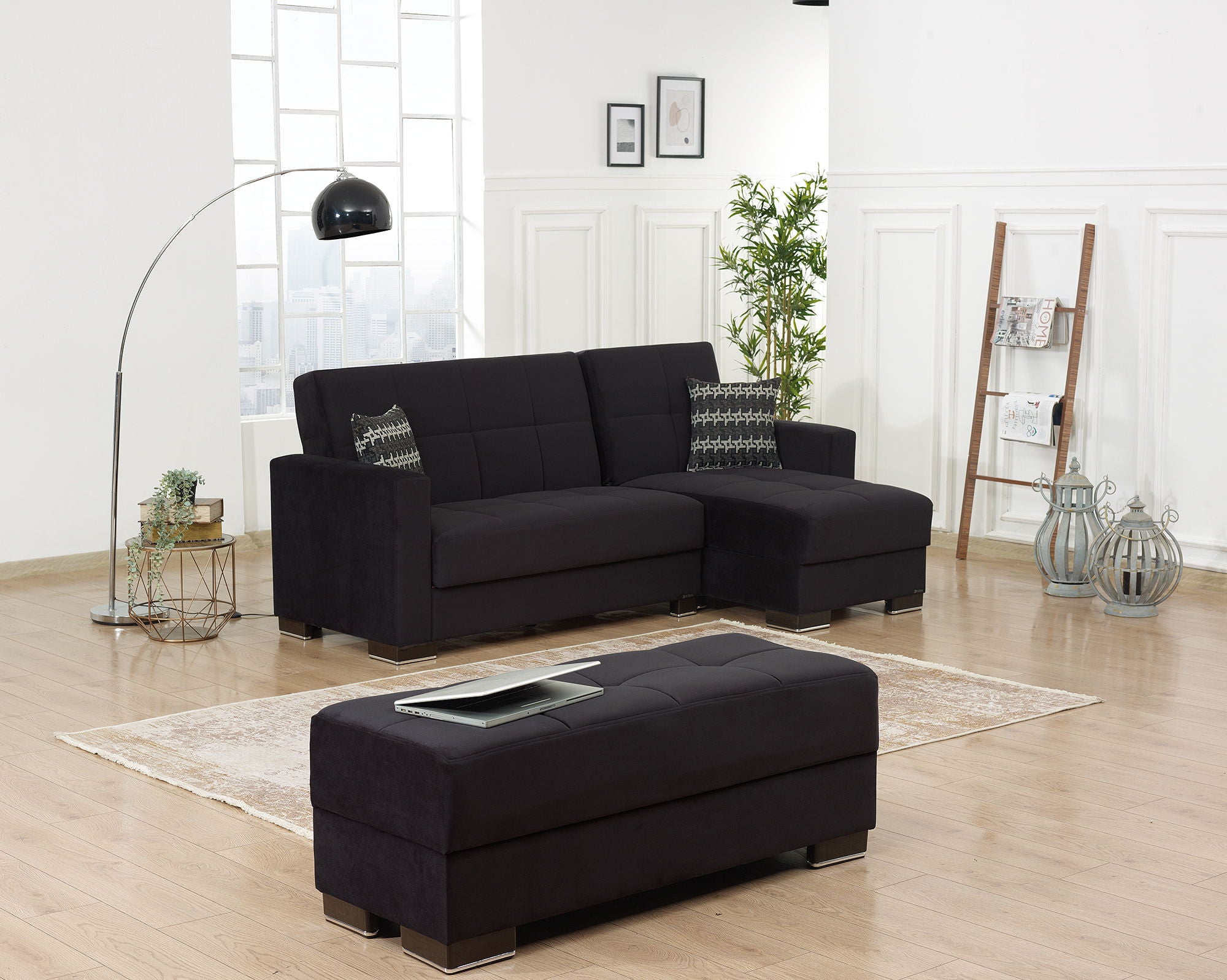 Ottomanson Armada - Upholstered Ottoman With Storage - Microfiber