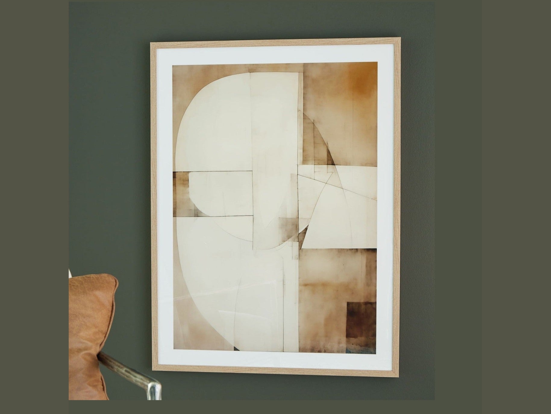 Corlain - Wall Art - Brown / Tan / White