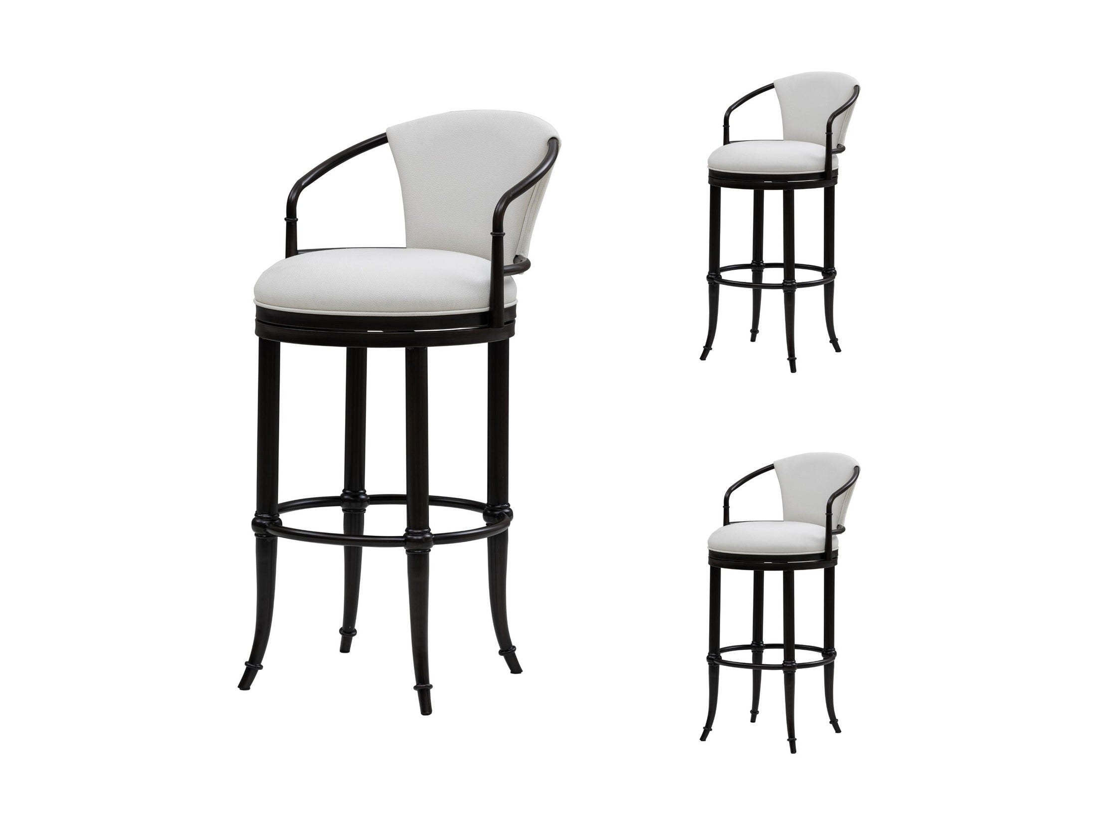 Otis - Upholstered Swivel Bar Height Barstool