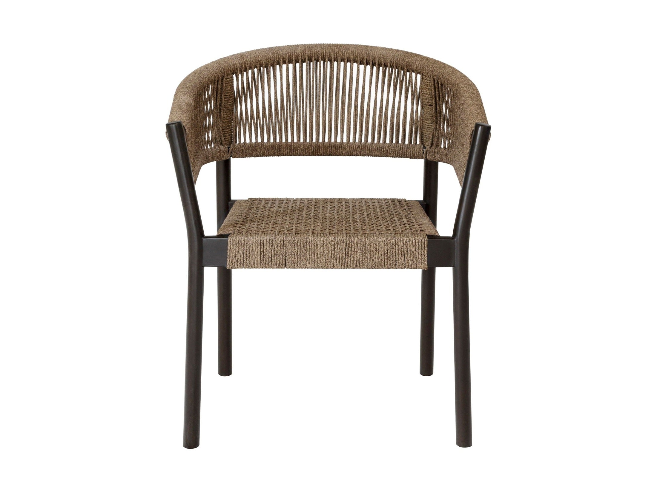 Doris - Outdoor Patio Dining Chair (Set of 2) - Dark Eucalyptus / Truffle