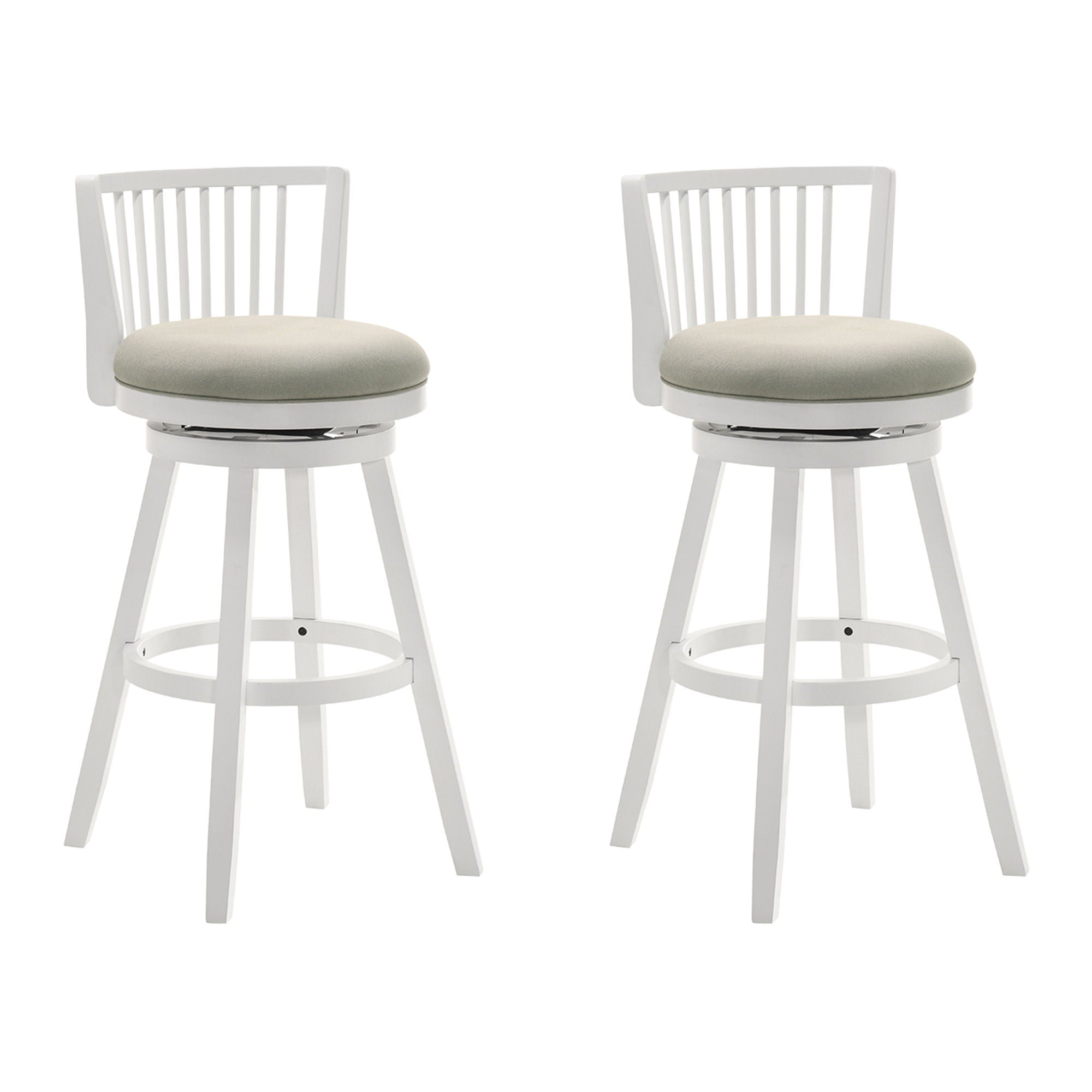 Harper - 30" Amber Glow Bar Height Rubberwood Swivel Barstool