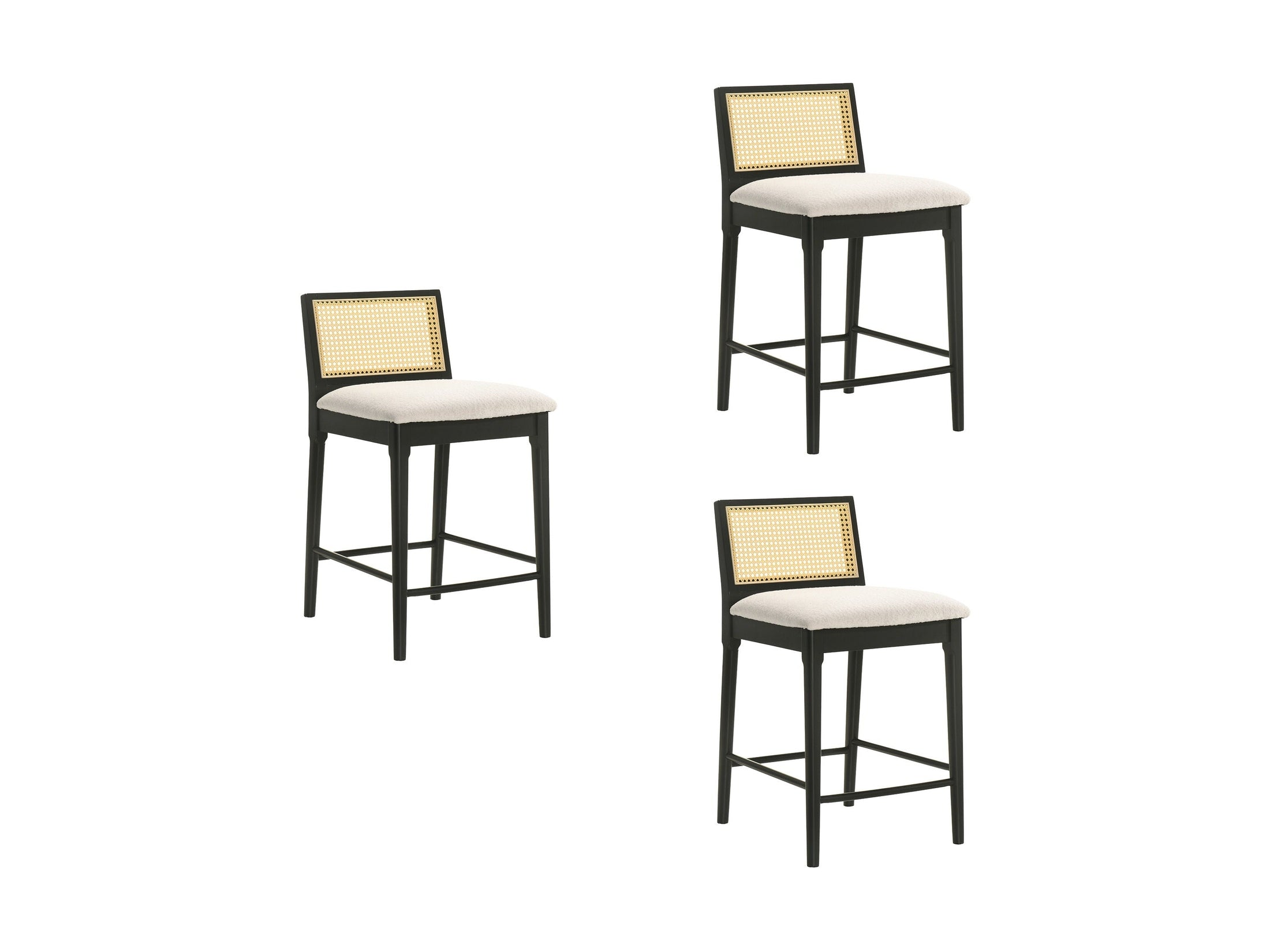 Tobias - Coastal Modern Wood Counter Height Kitchen Bar Stool