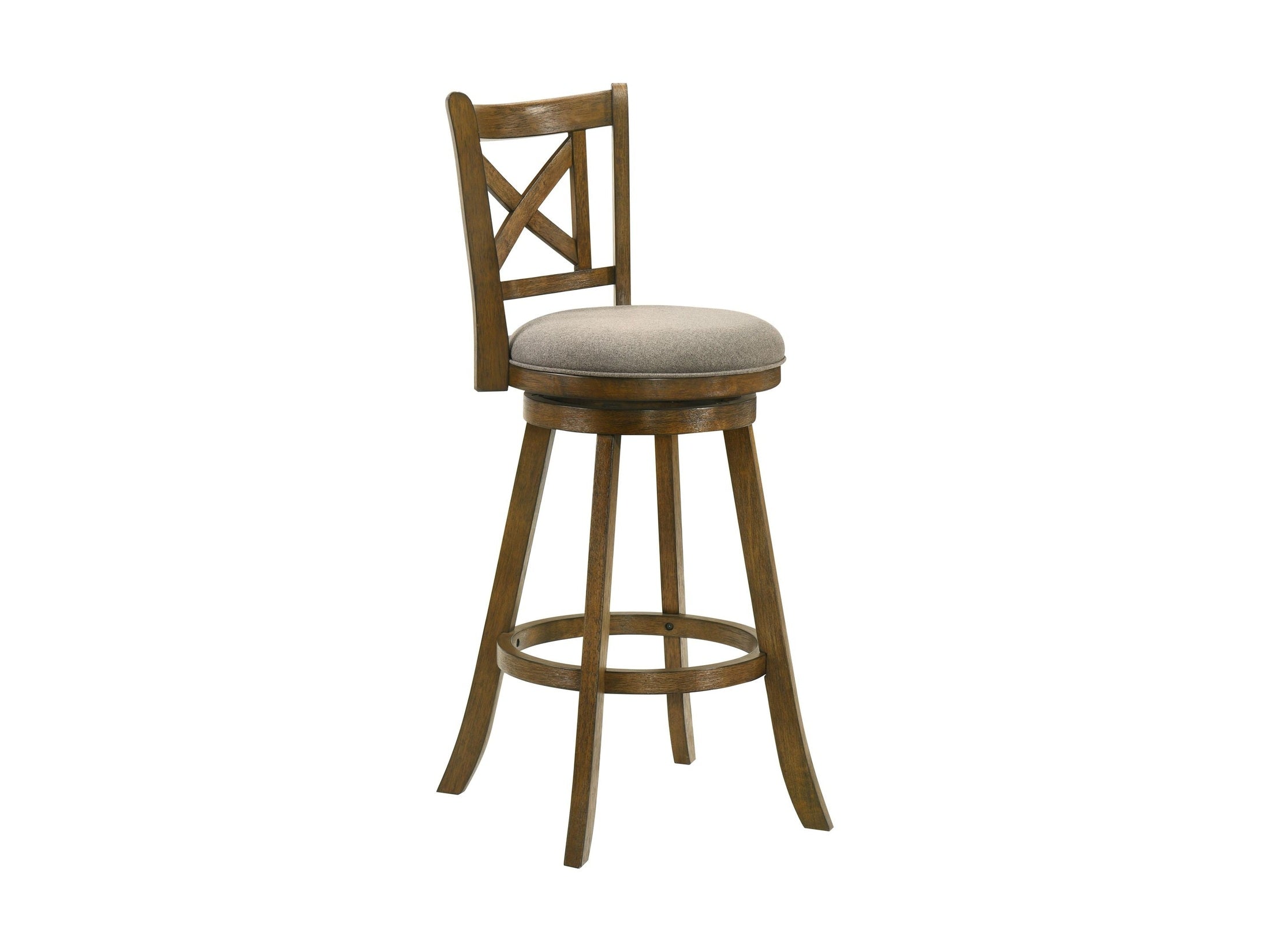 Kodi - Modern Farmhouse Swivel Wood Bar Height Kitchen Bar Stool