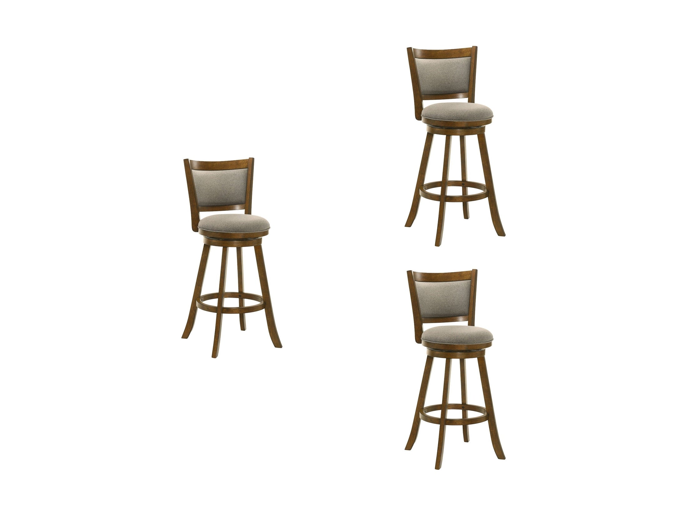Aiden - Modern Farmhouse Swivel Wood Bar Height Kitchen Bar Stool