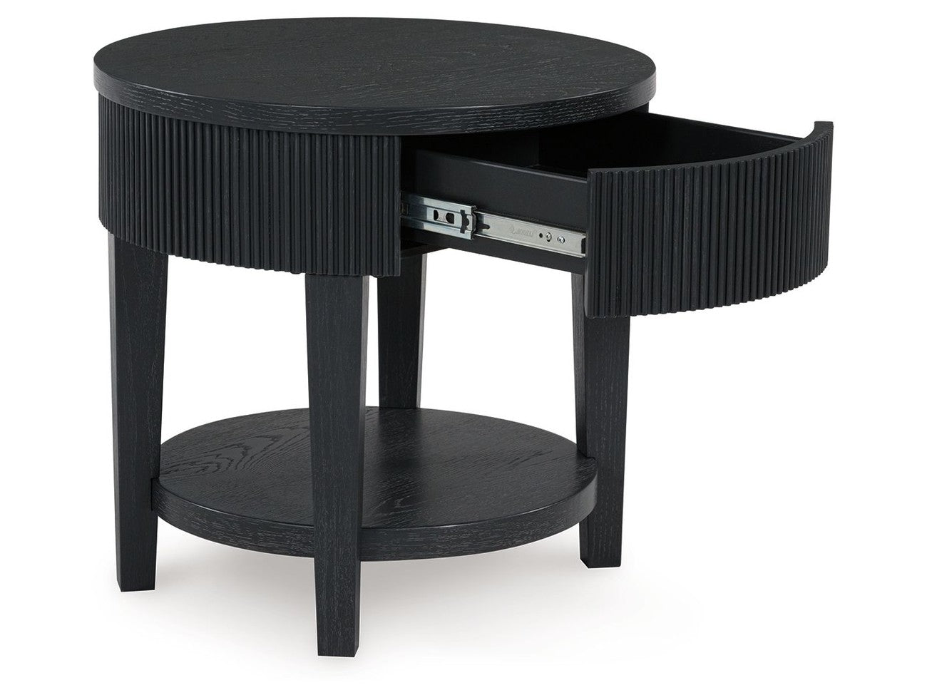 Marstream - Round End Table - Black