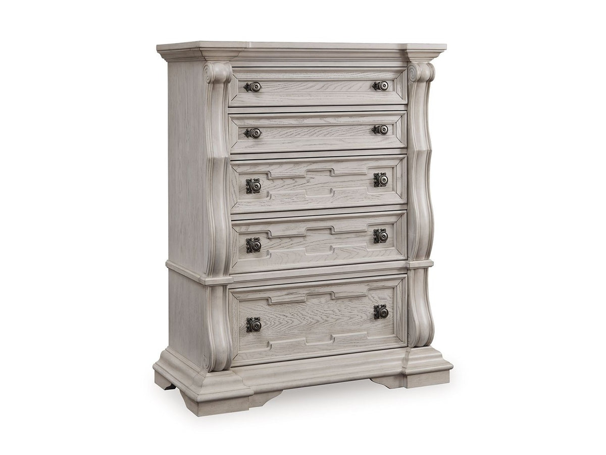 Bruchandi - Five Drawer Chest - Antique White