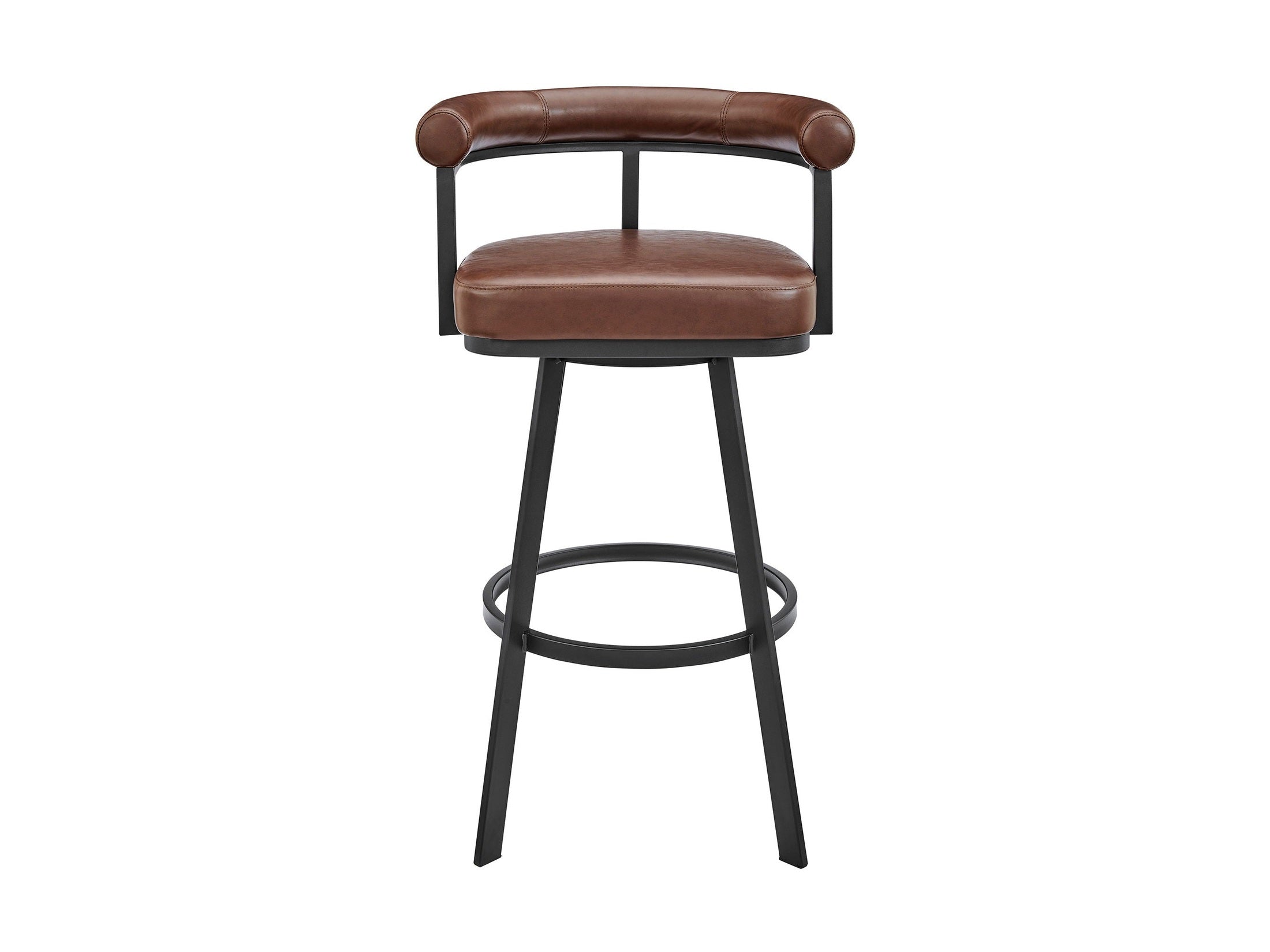 Nolagam - Swivel Bar Stool - Black Metal
