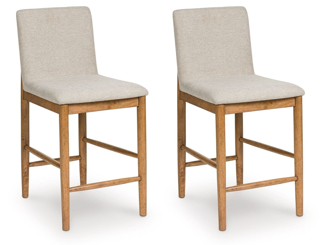 Isanti - Upholstered Barstool (Set of 2) - Light Brown