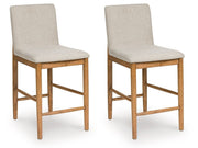 Isanti - Upholstered Barstool (Set of 2) - Light Brown