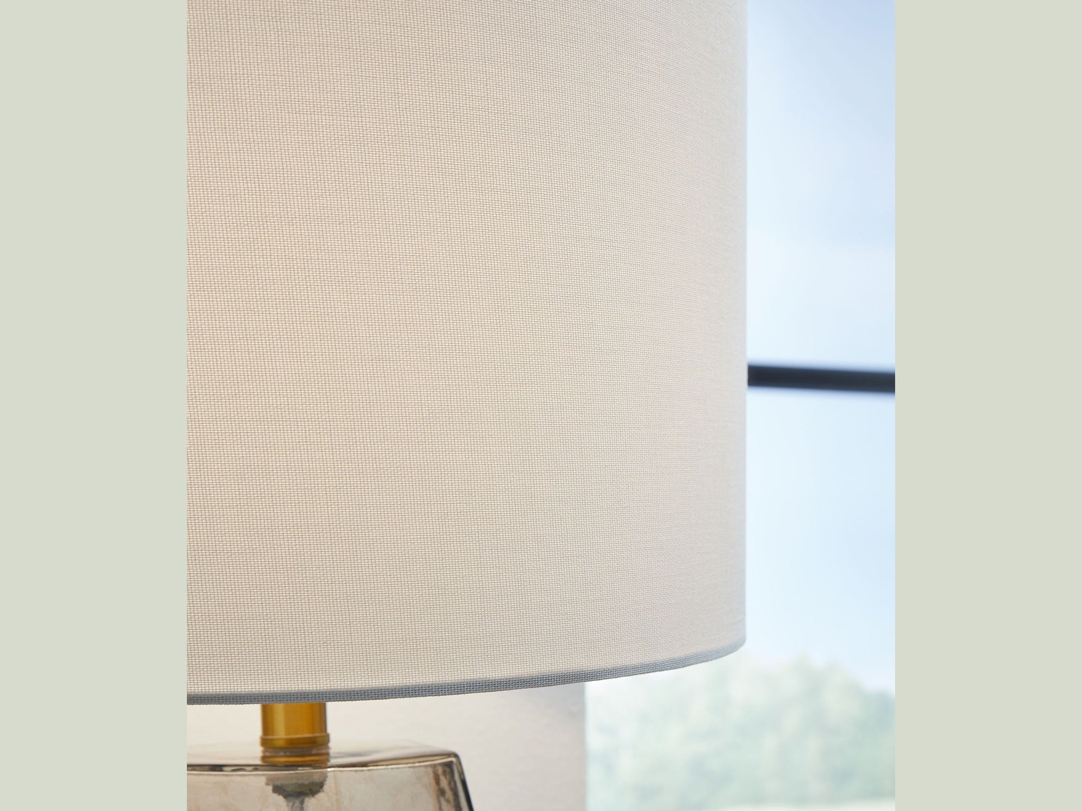 Taylow - Glass Table Lamp  - Gray