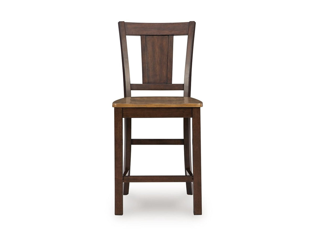Rylandeen - Barstool (Set of 2) - Light Brown / Dark Brown