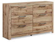Hyanna - Six Drawer Dresser - Tan Brown