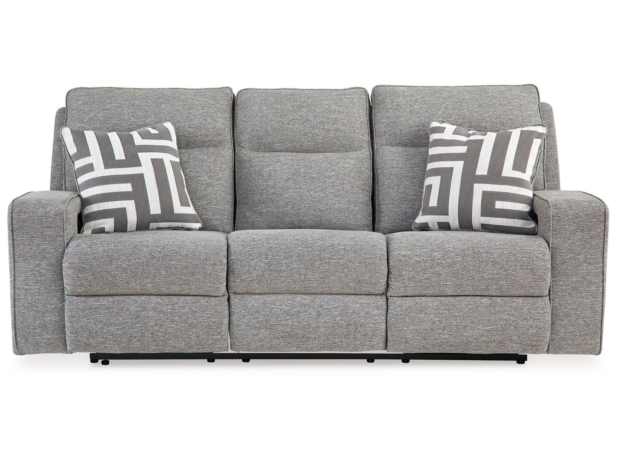 Biscoe - Power Reclining Sofa With Adj Headrest - Pewter