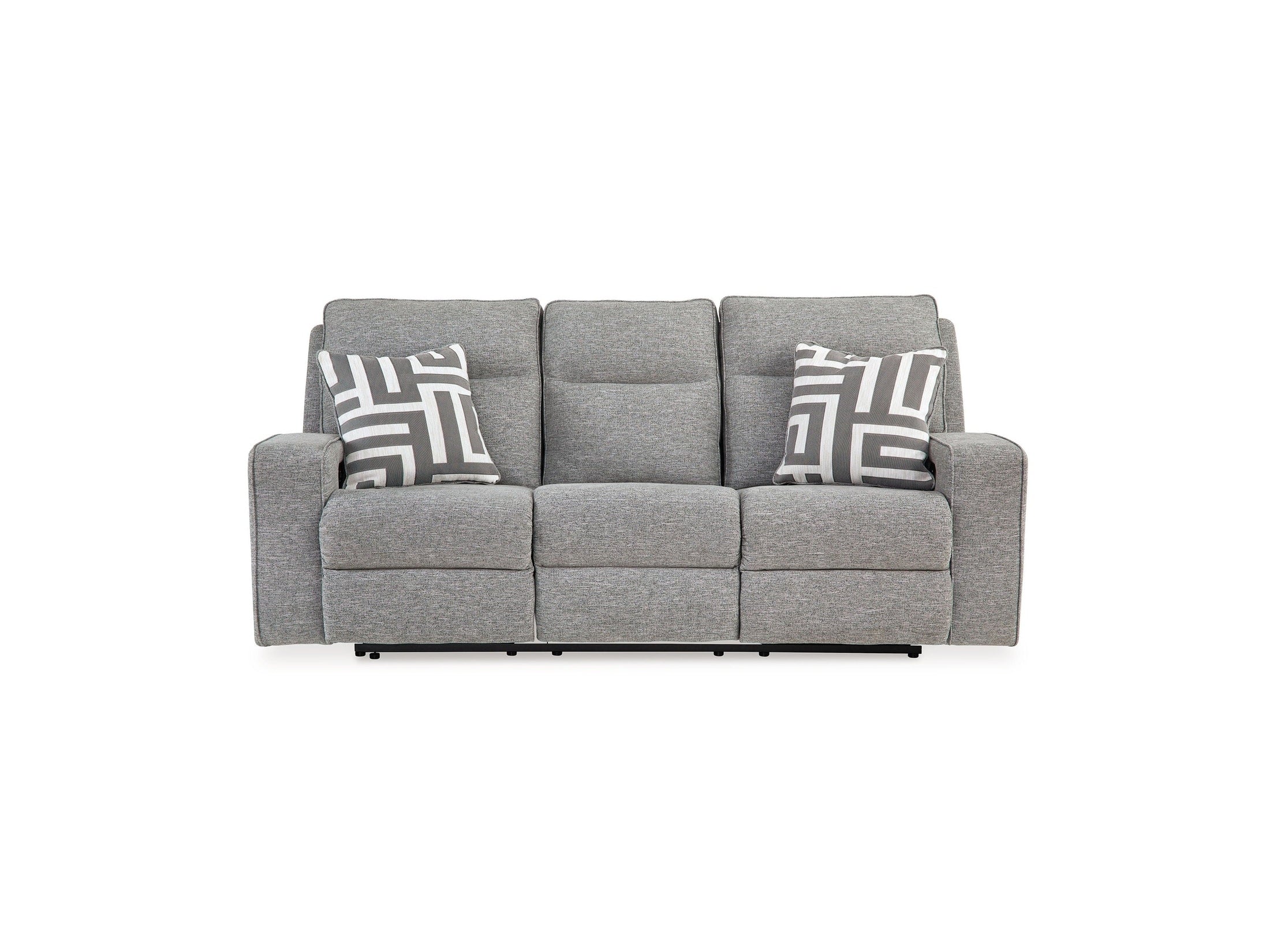 Biscoe - Power Reclining Sofa With Adj Headrest - Pewter