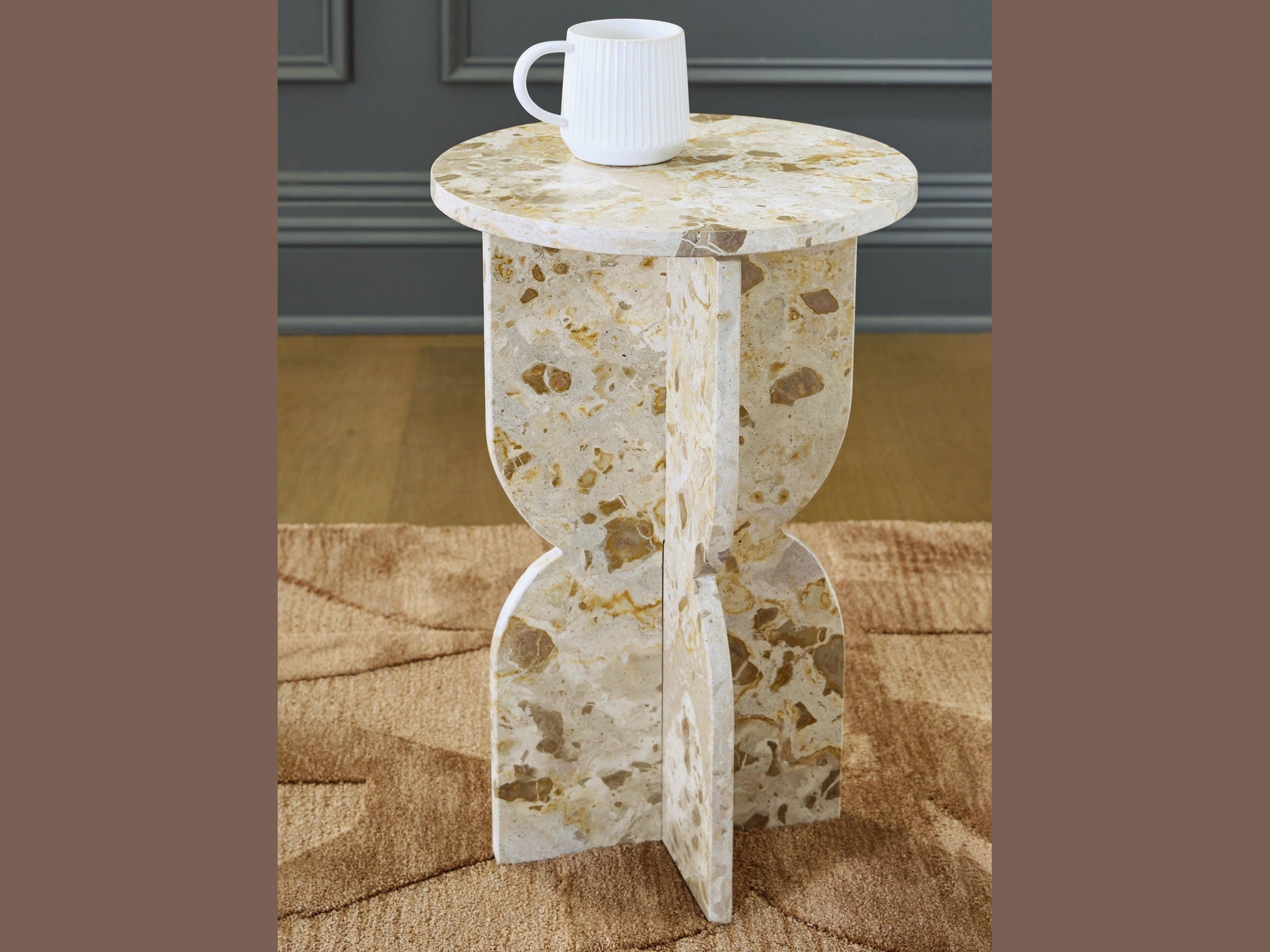 Treygan - Accent Table - Beige