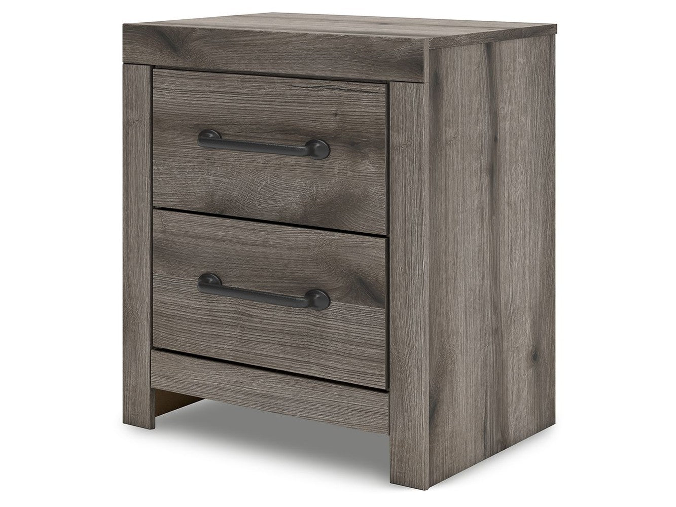 Urbanoore - Two Drawer Night Stand - Brown Gray