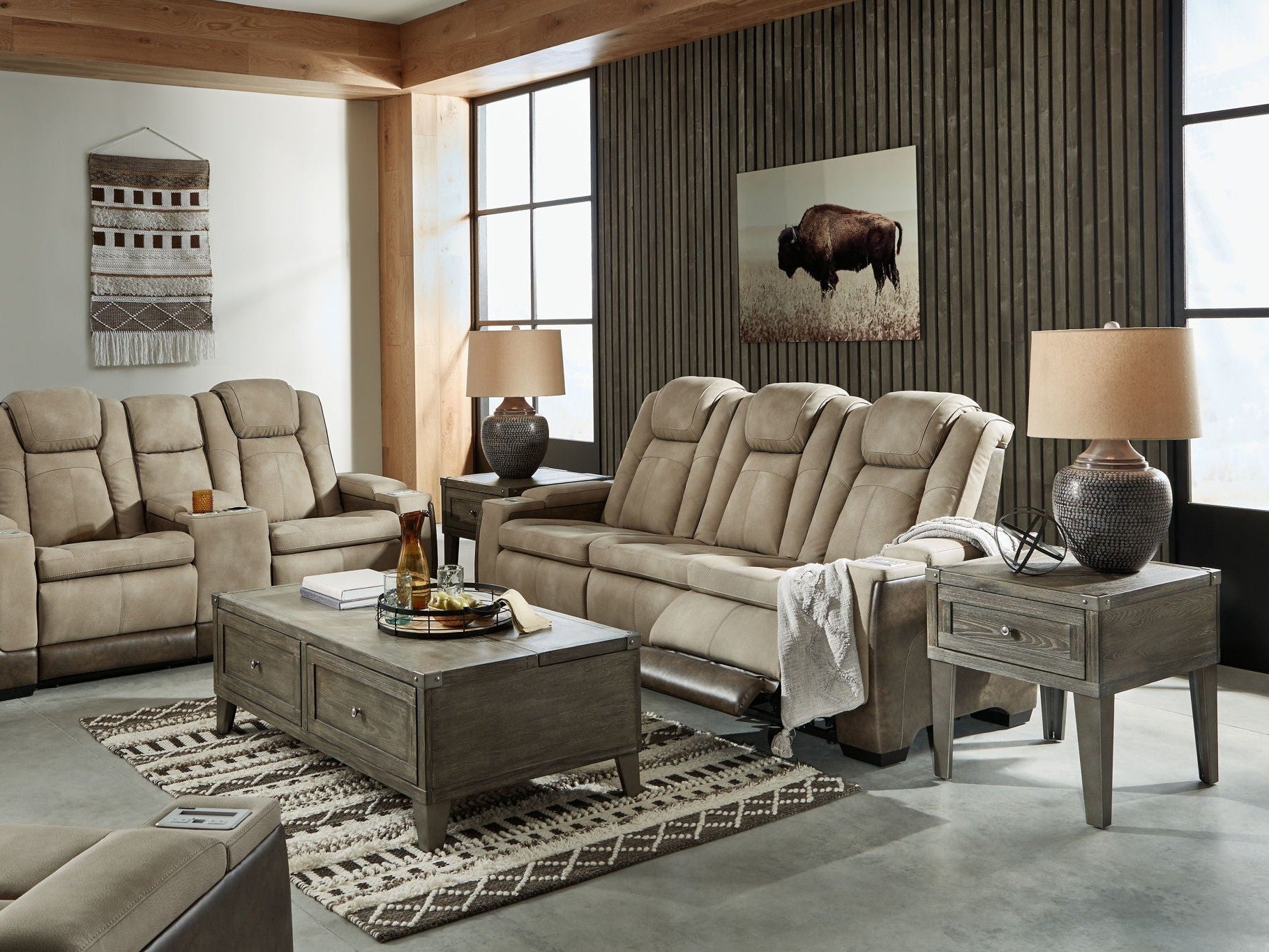 Next-Gen Durapella - Power Reclining Living Room Set