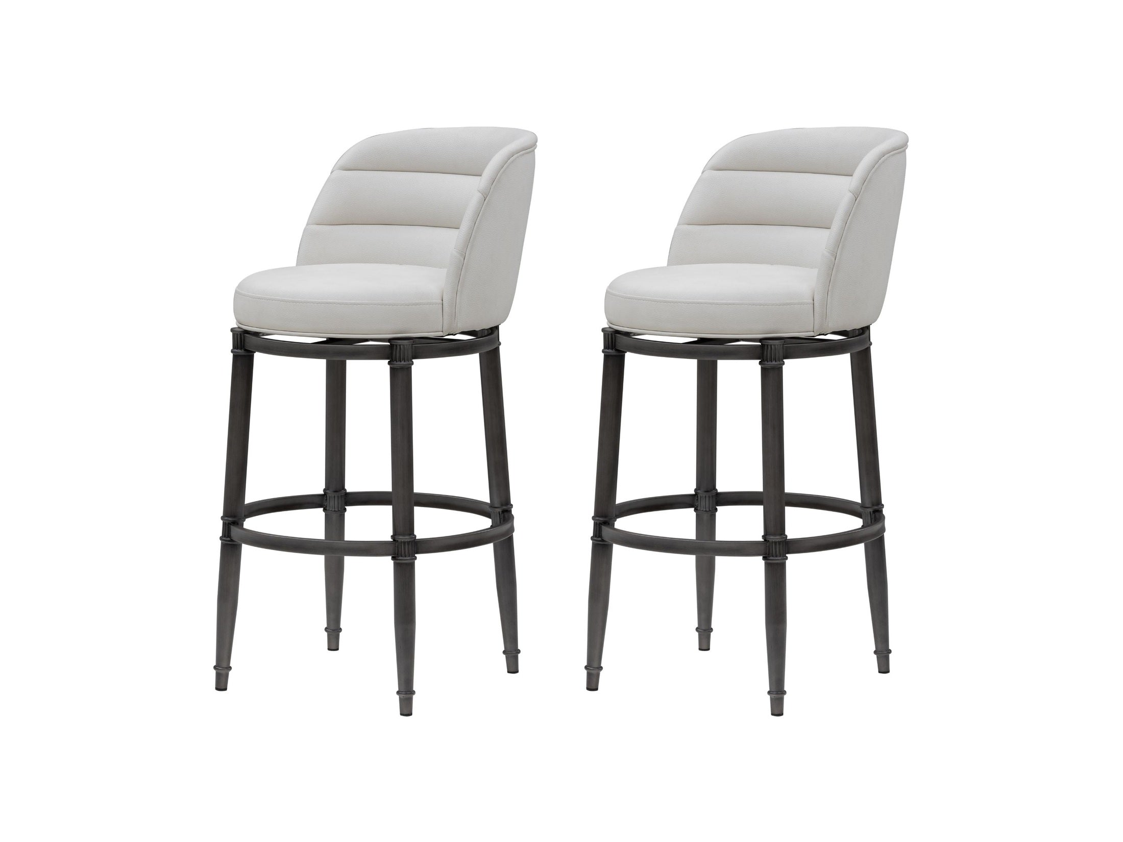 Eunice - Faux Leather Upholstered Swivel Barstool