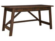 Baldridge - Home Office Large Leg Desk - Rustic Brown