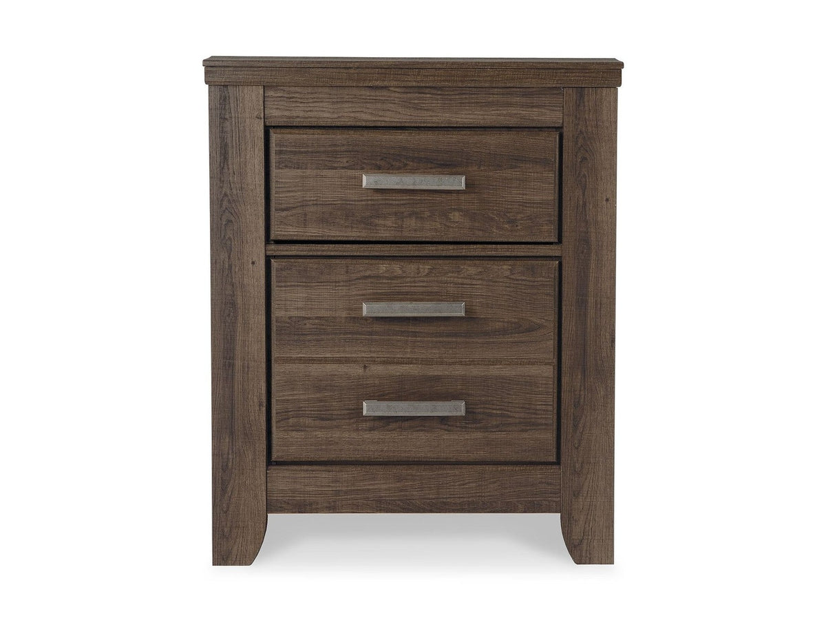 Juararo - Two Drawer Night Stand - Dark Brown