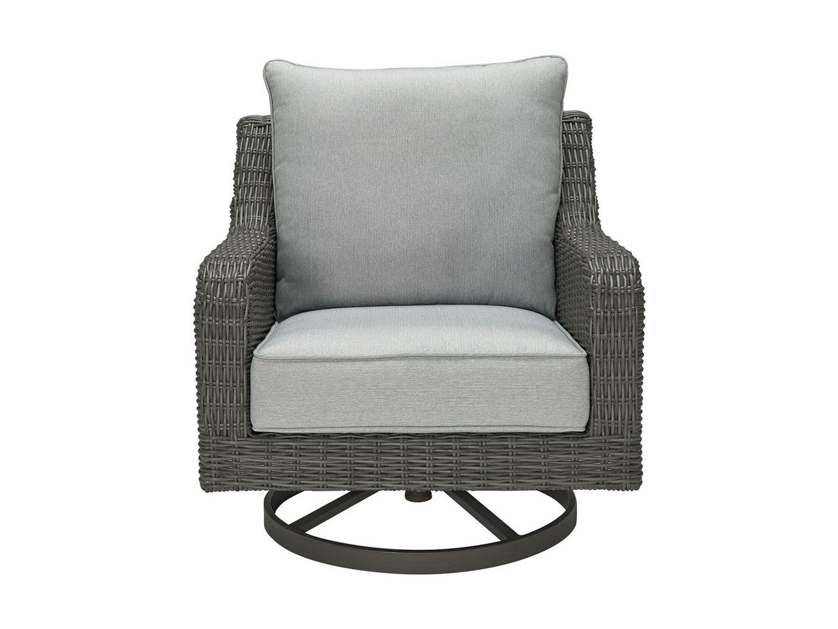 Elite Park - Swivel Lounge With Cushion - Gray