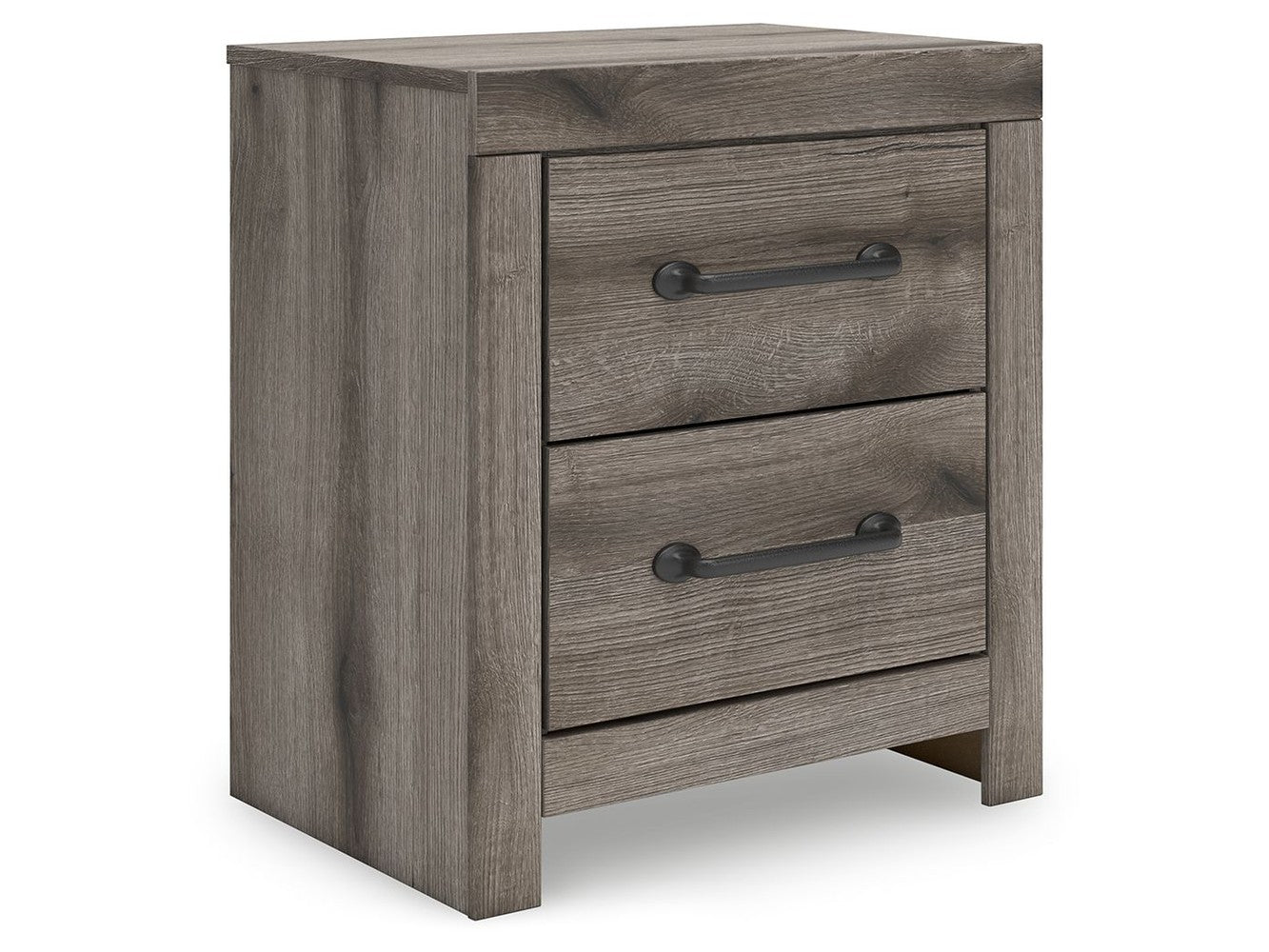 Urbanoore - Two Drawer Night Stand - Brown Gray