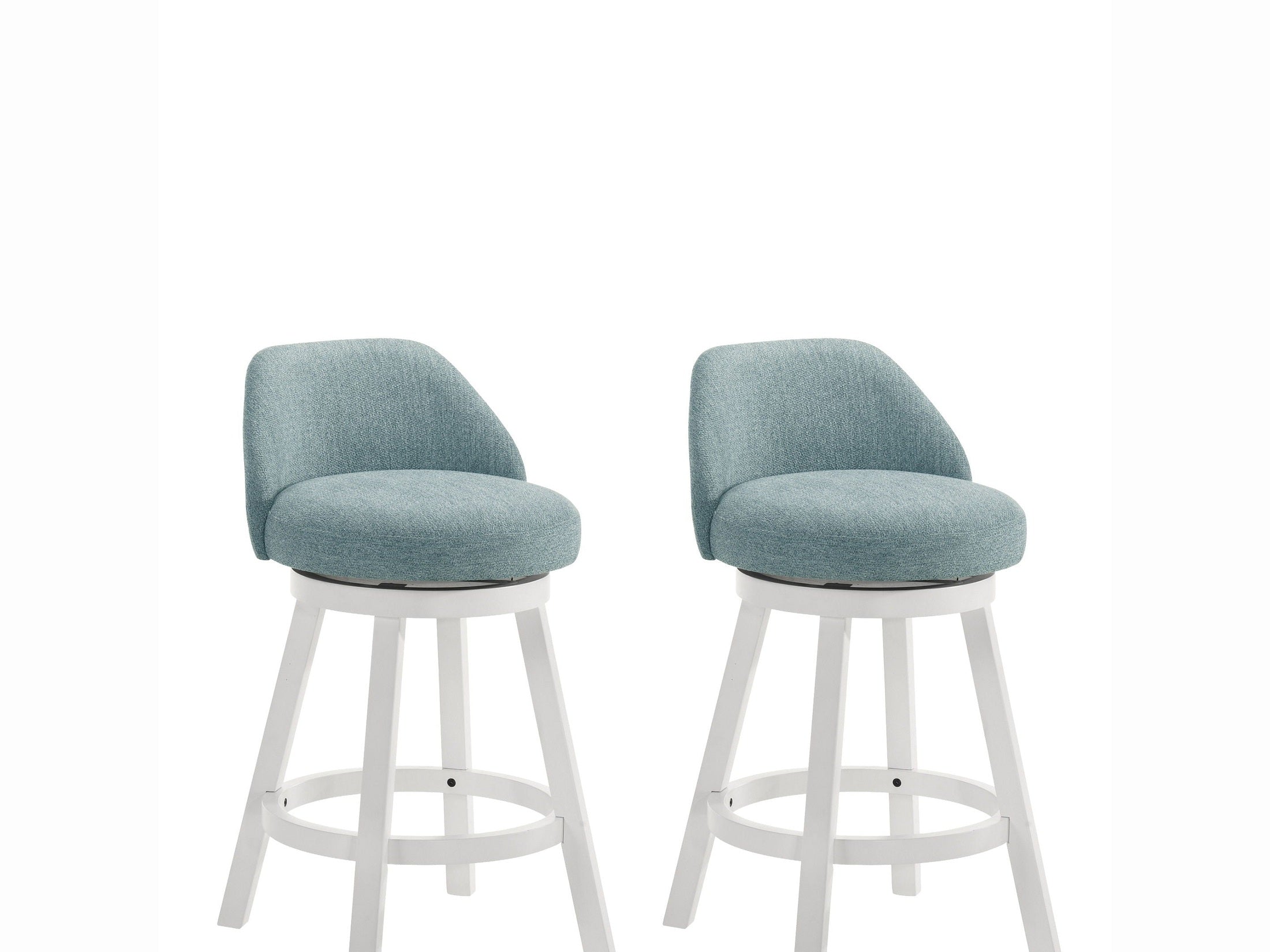 Erika - Modern Transitional Swivel Wood Counter Height Kitchen Bar Stool
