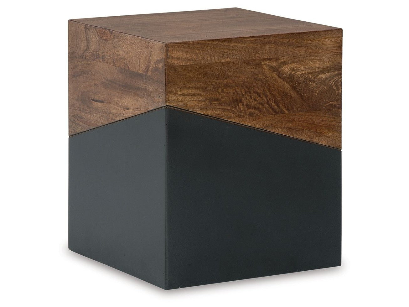 Trailbend - Accent Table - Brown / Gunmetal