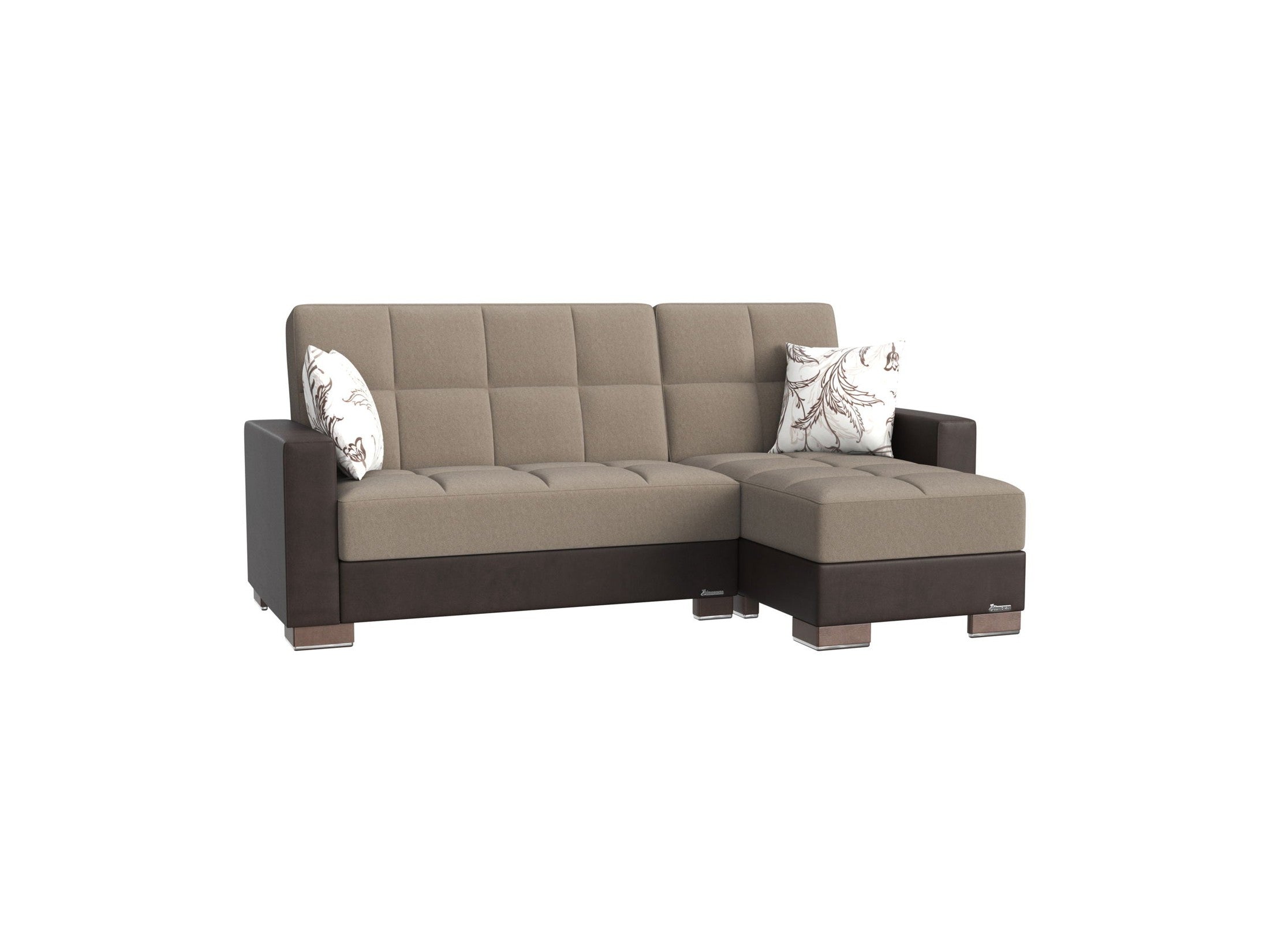 Ottomanson Armada - Upholstered Convertible Chaise Lounge With Storage - Chenille