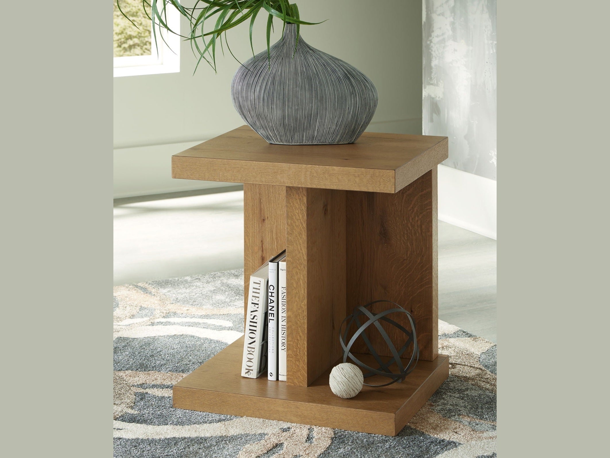 Brinstead - Chair Side End Table - Light Brown