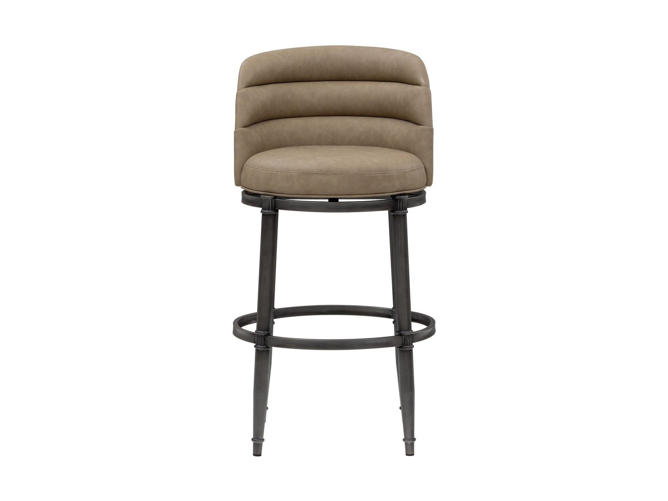 Eunice - Faux Leather Upholstered Swivel Barstool