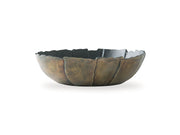 Aidman - Bowl - Black / Antique Gold Finish