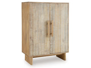 Dallinbury - Accent Cabinet - Natural / White Wash