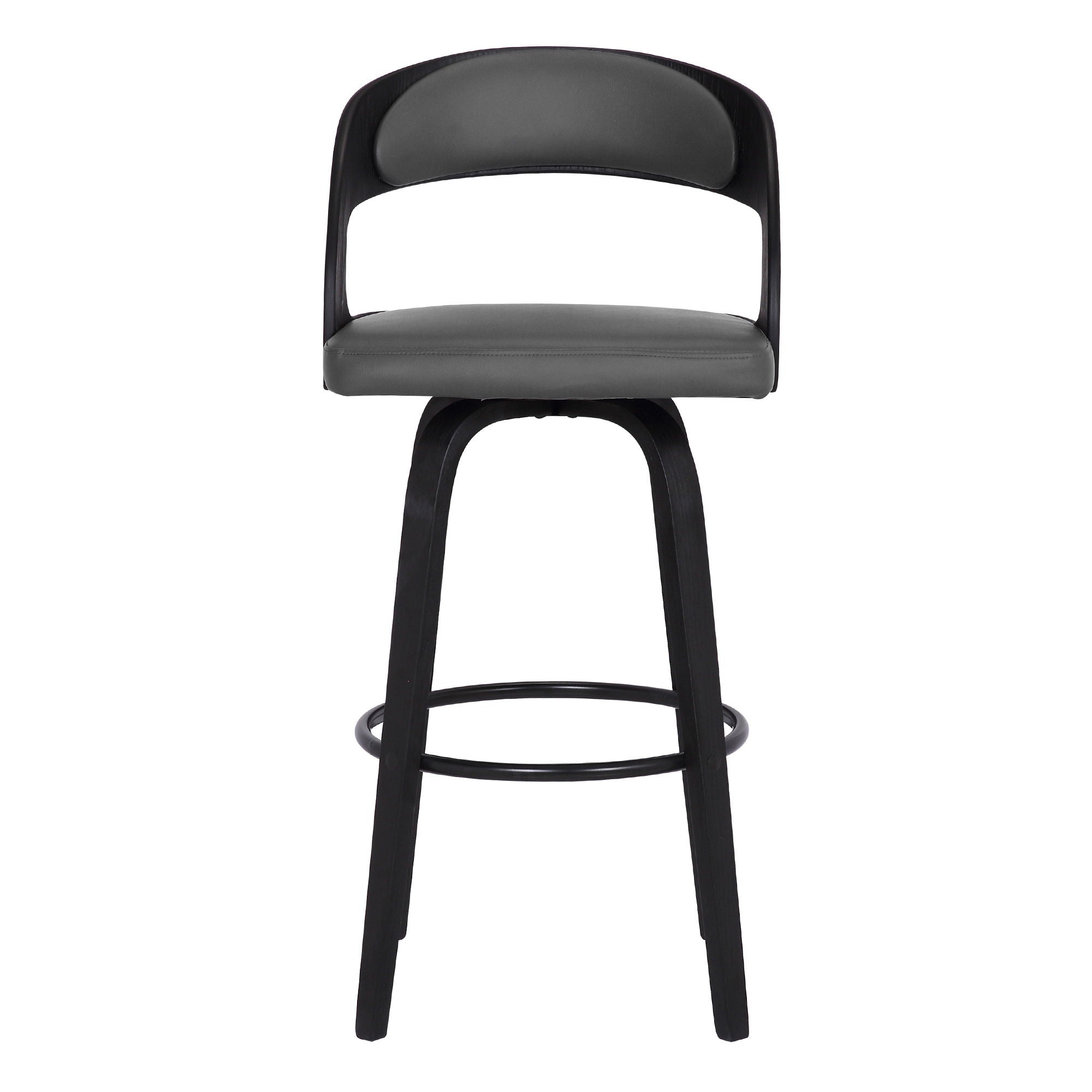 Shelly - 26" Counter Height Swivel Bar Stool With Black Frame