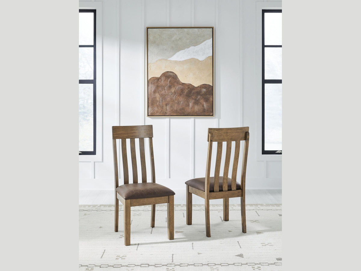 Urbinforte - Dining Upholstered Side Chair (Set of 2) - Light Brown