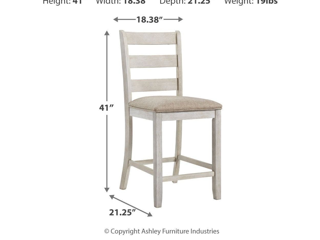 Skempton - Upholstered Barstool (Set of 2) - White
