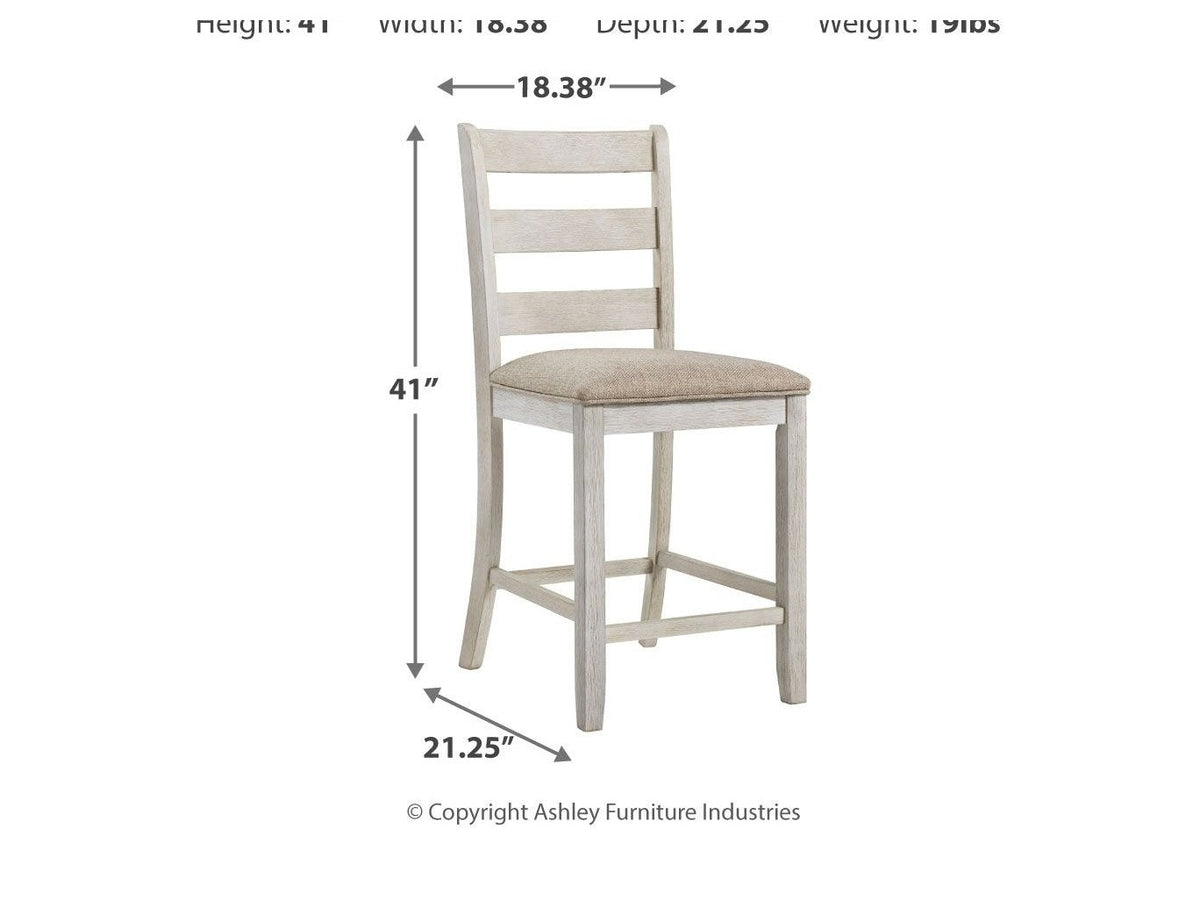 Skempton - Upholstered Barstool (Set of 2) - White