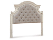 Realyn - Full UPH Panel Headboard - Chipped White