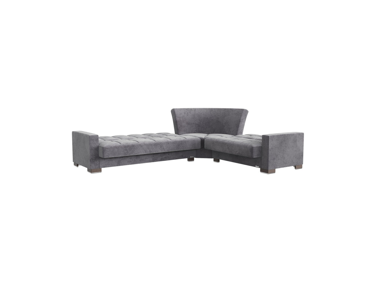 Ottomanson Armada - Upholstered Convertible Sectional With Storage - Microfiber