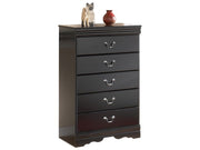 Huey Vineyard - Five Drawer Chest - Black