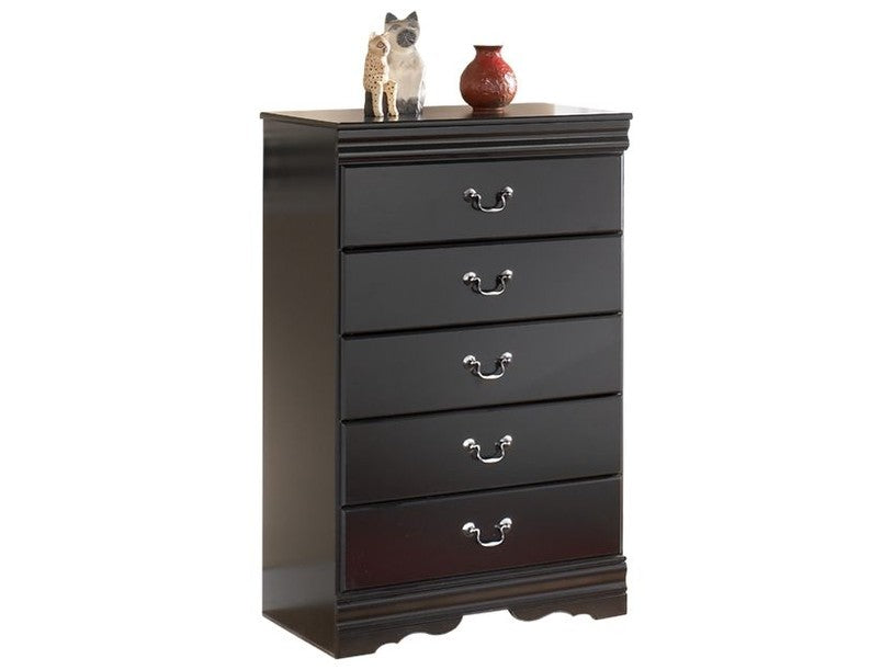 Huey Vineyard - Five Drawer Chest - Black