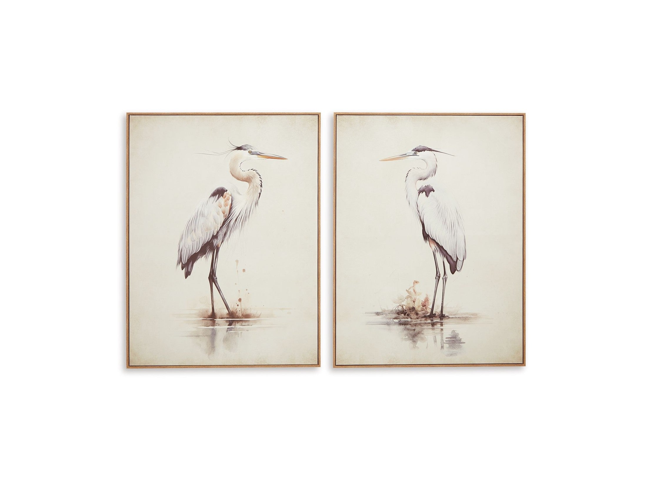 Aubinell - Wall Art Set (Set of 2) - Beige
