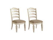 Realyn - Dining UPH Side Chair (Set of 2) - Ladderback - Chipped White